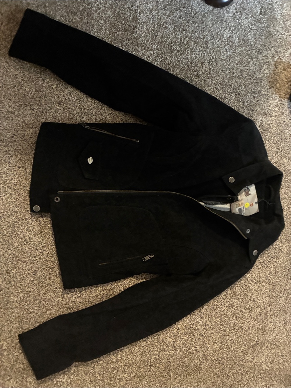 adidas Black Suede-Style Bomber Jacket